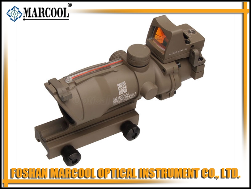 ACOG SCOPE GL 4X32 1 With Red Fiber & Dimming & Sight  In Sand