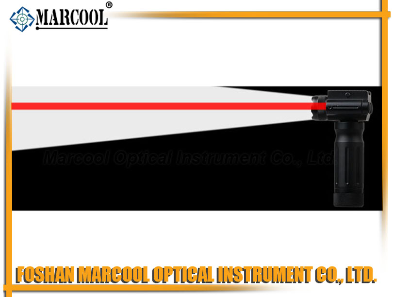 228强光握把手电带红激光