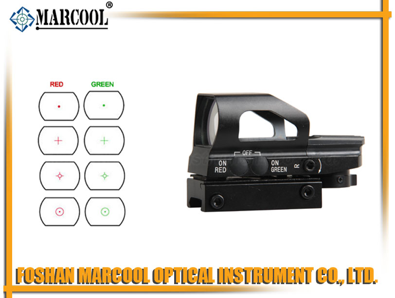 2014NEW Red/Green Dot Open Reflex Sight various brightness settings