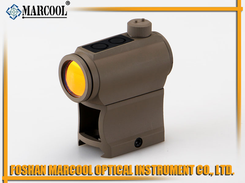 Micro T-1 Red Dot with Tall RIser in Sand Color