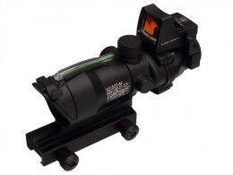 ACOG SCOPE GL 4X32 With Green Fiber and Dimming and Sight in Black