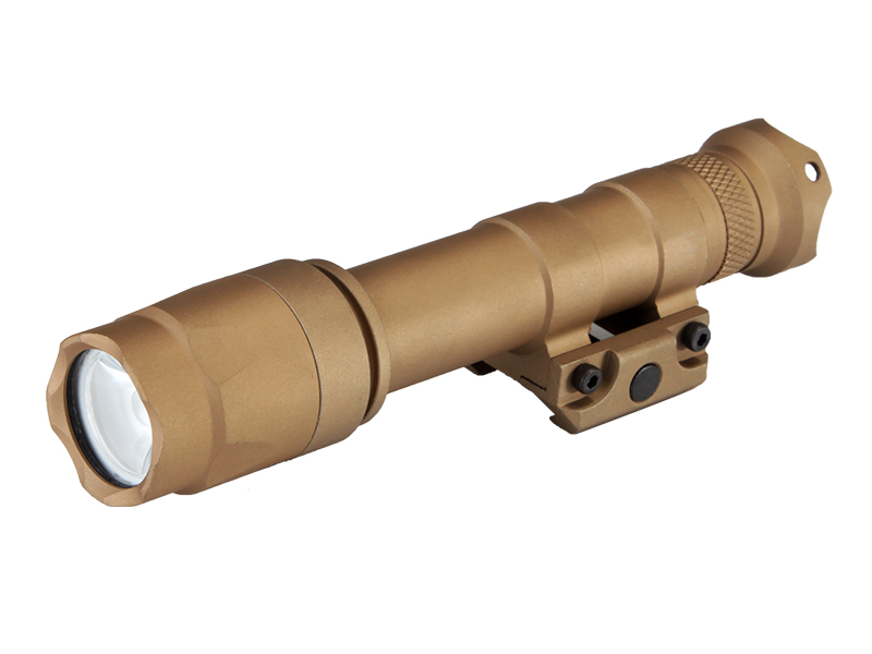 M600A LED Weapon Flashlight Weaver Rails-Mountable With Remote Pressure Switch In Tan