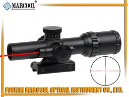 1-6X22 Rifle Scope with Red Laser